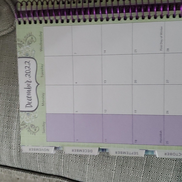 BEAUTIFUL PLANNER ,WEEKLY AND MONTHLY JULY 2021-DECEMBER 2022 - Picture 5 of 6